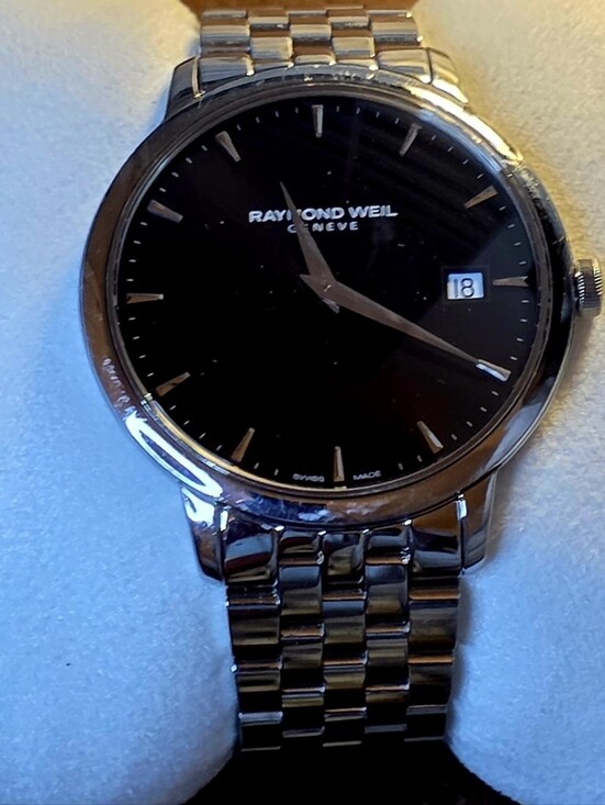 Raymond Weil Other - Raymond Weil Tocatta Nen's Classic Stainless Steel Watch - Black Dial